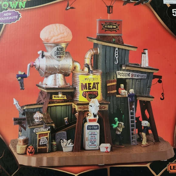 Lemax Spooky Town Mystery Meat Canning Co Halloween Village - Picture 3 of 7